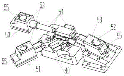 Die-casting die for new energy automobile brake booster oil cylinder and using method