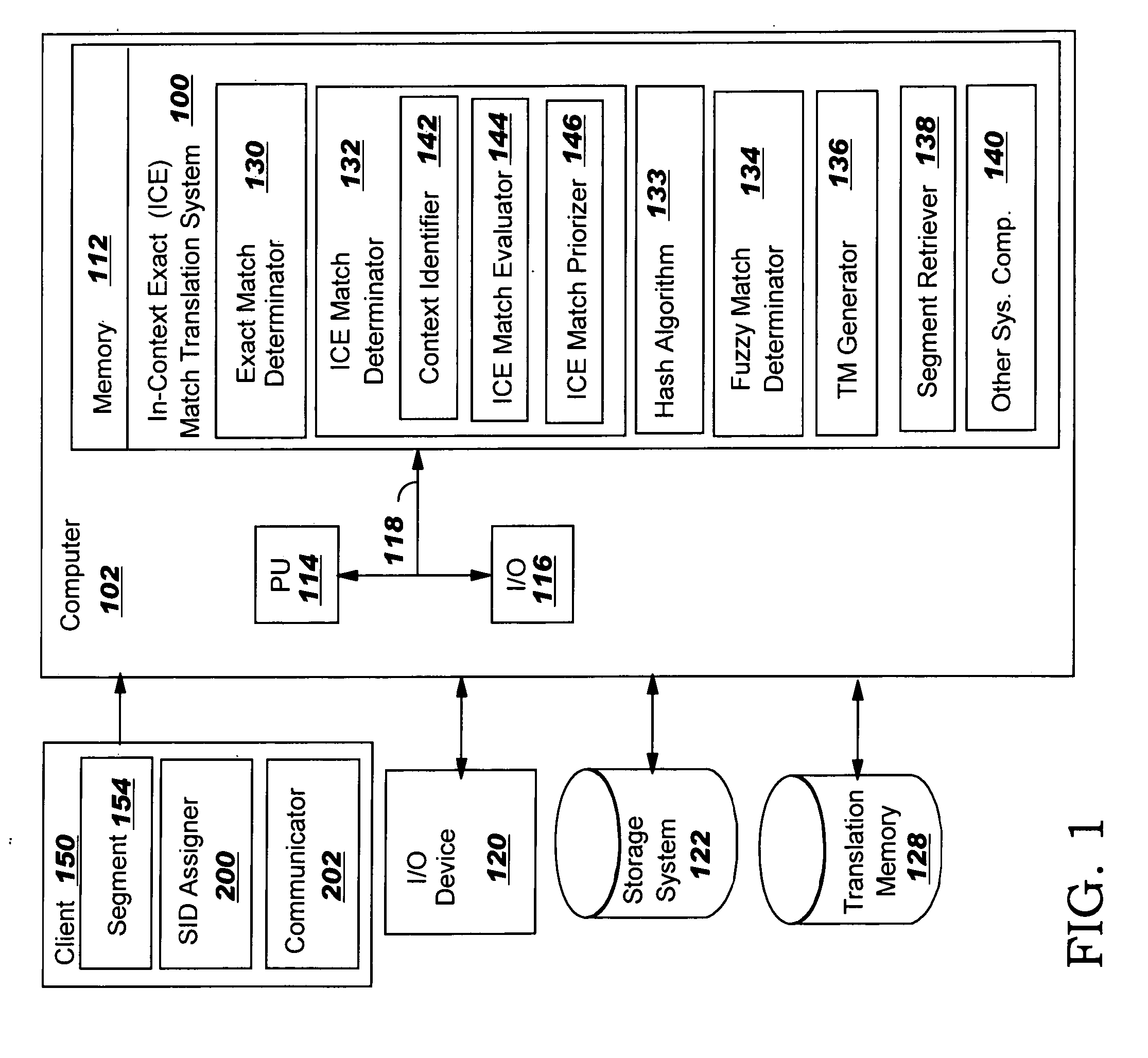 In-context exact (ICE) matching