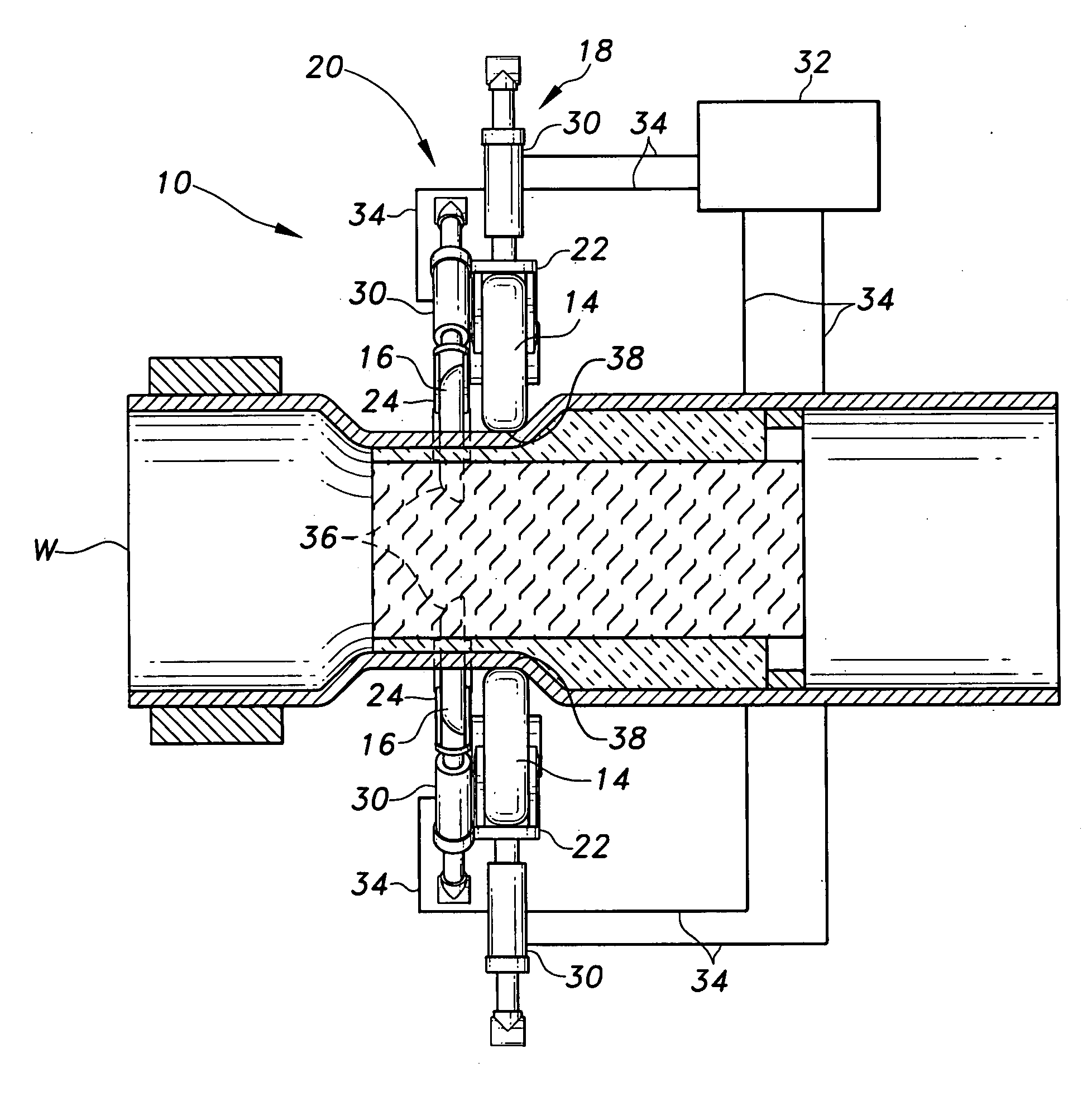 Metal spin forming head