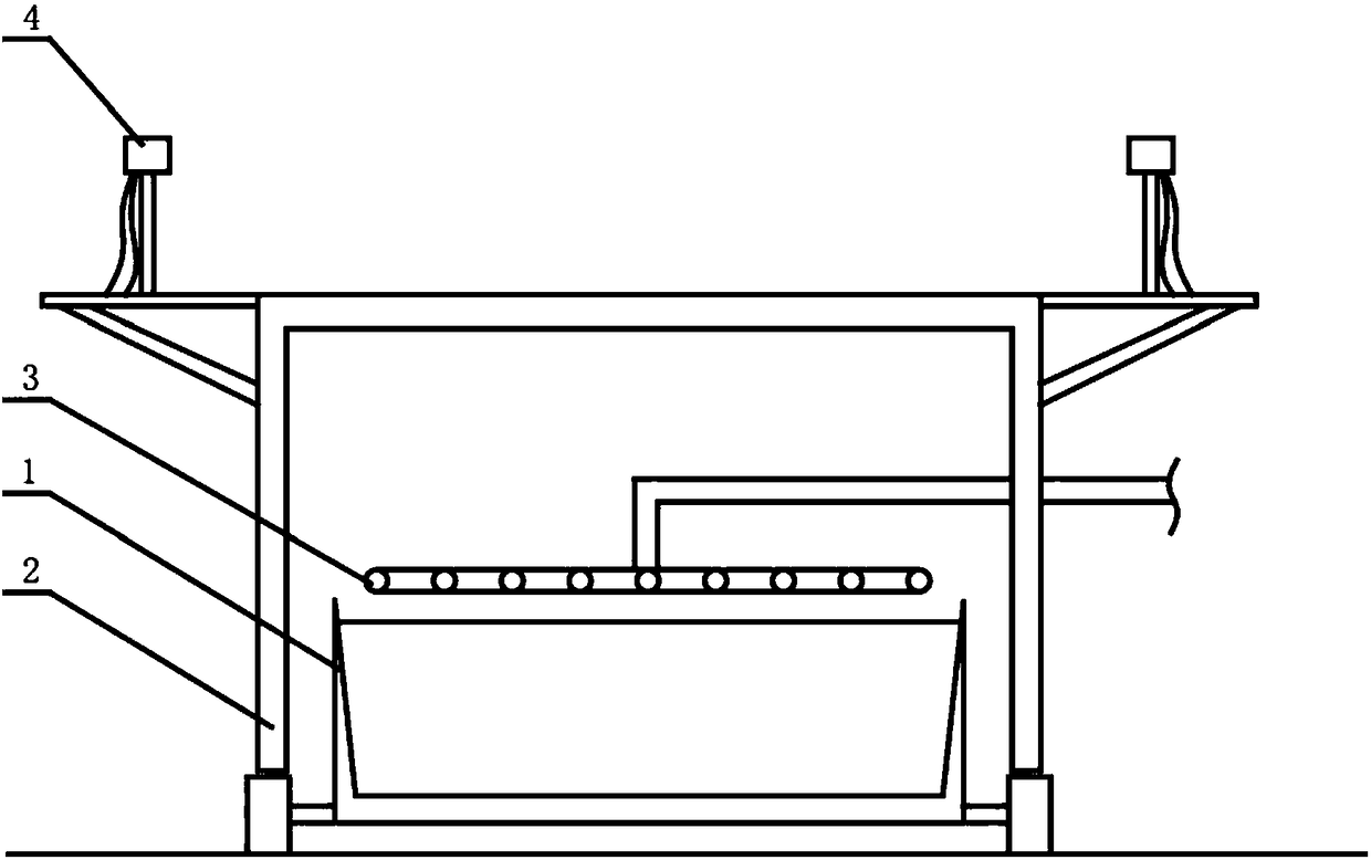 A gas injection hood co&h2 detection device and detection method