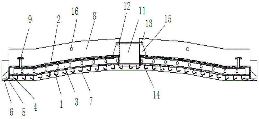 A kind of molten steel jacket at the top feeding place of oxygen-enriched side-blowing furnace