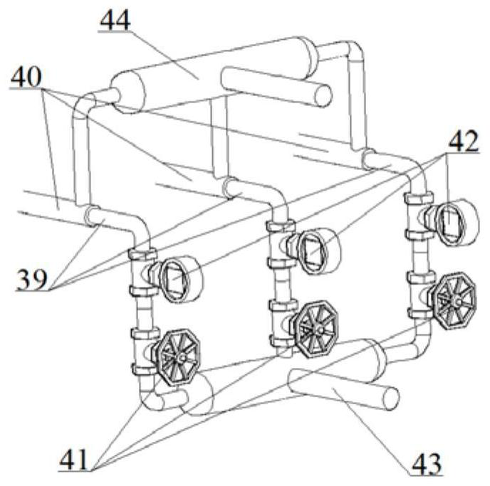 A vertical hydrothermal coupling model test device and test method