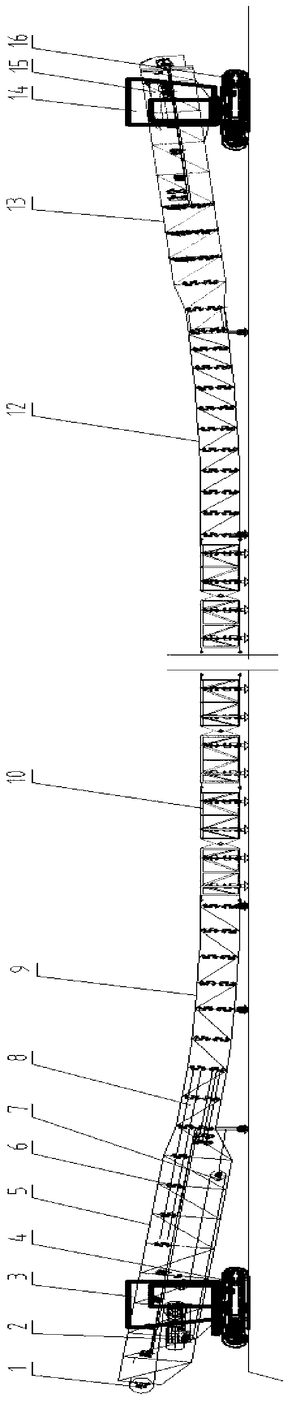 Movable type tubular belt conveyor