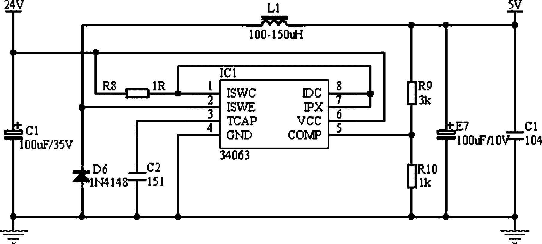 Intelligent traffic LED flash lamp and circuit thereof