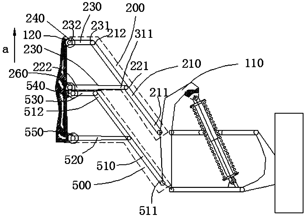 Active adjusting system for vehicle attitude and vehicle