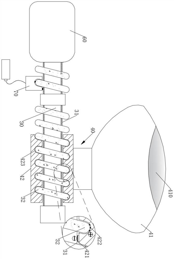 Capsule gastroscope and power supply screw mechanism thereof