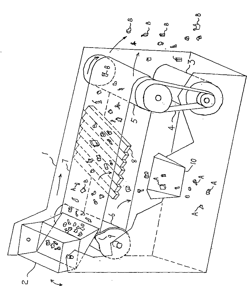 Electromagnetic damping effect classifier of non-magnetic material