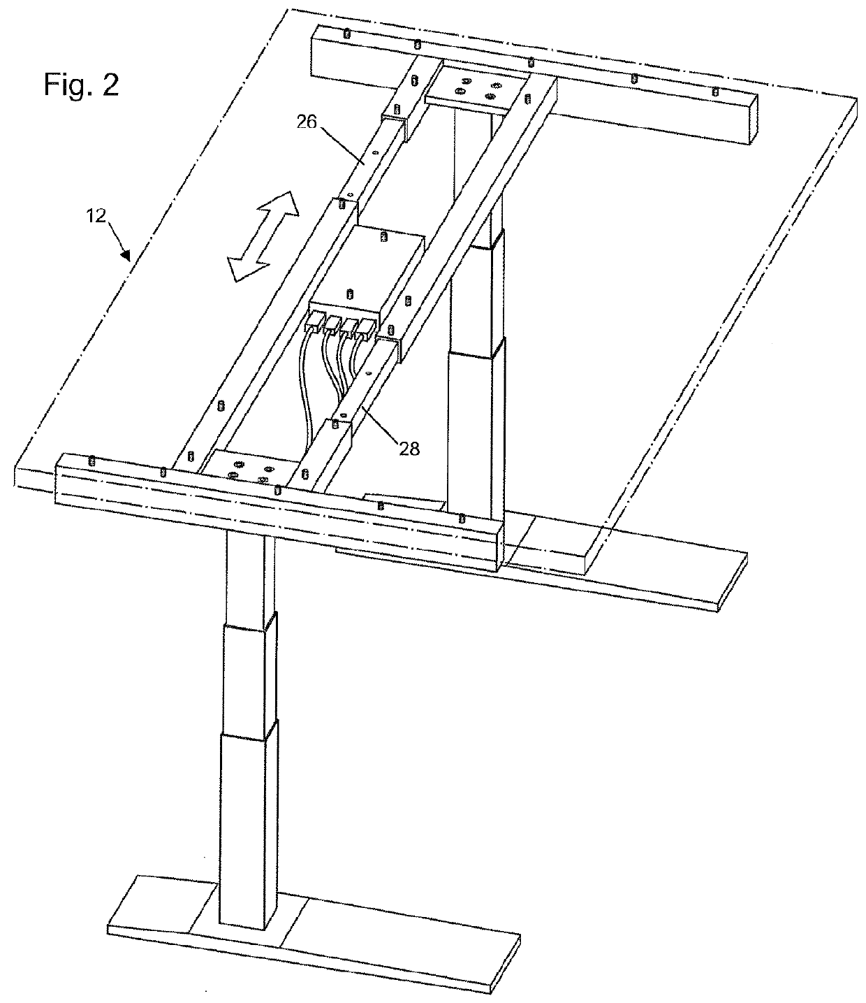 Frame for a table or desk