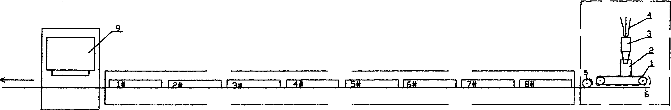 Random distributing equipment and method for ceramic forming