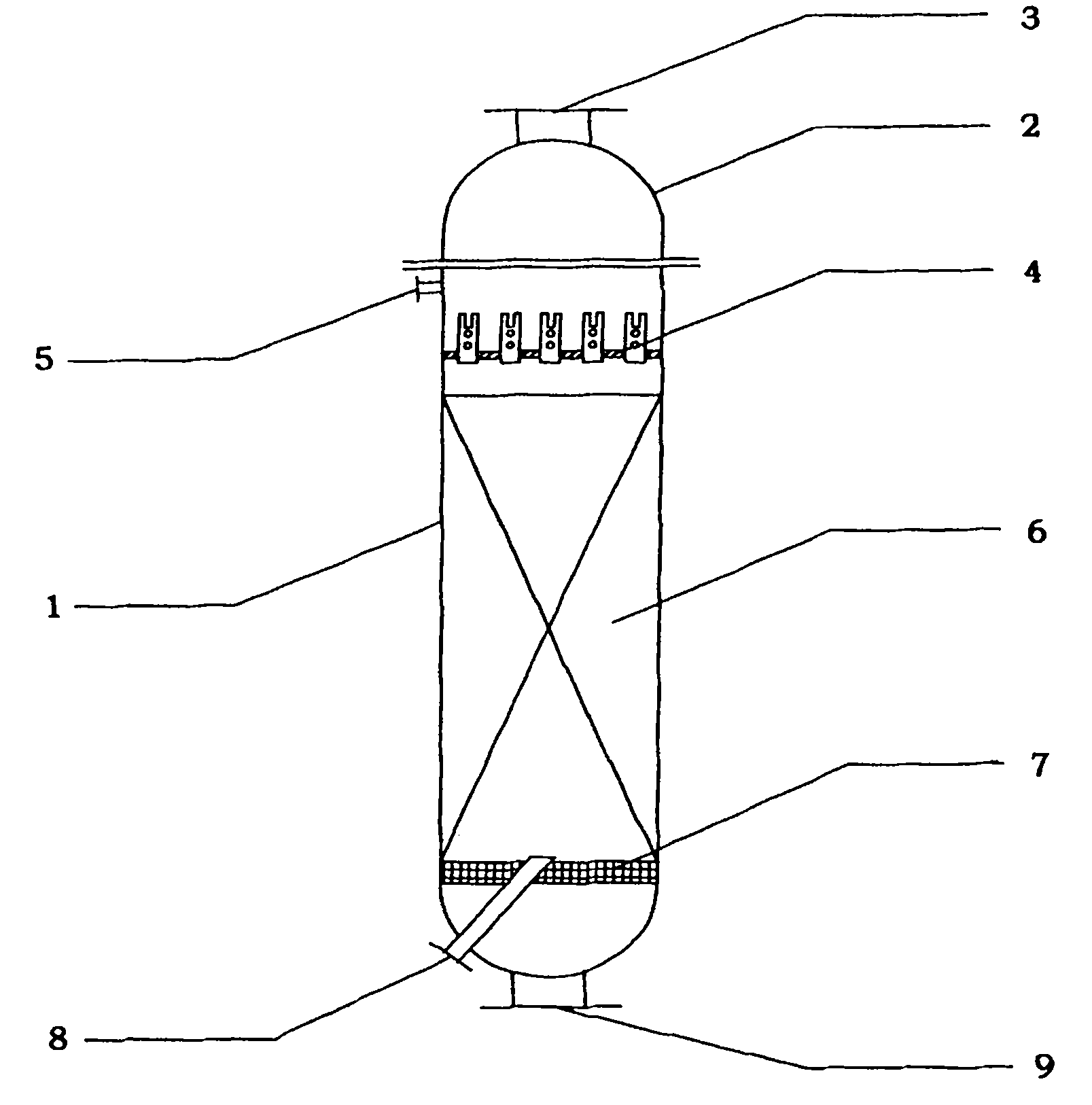 Reactor for preparing succinyl oxide by maleic anhydride hydrogenation