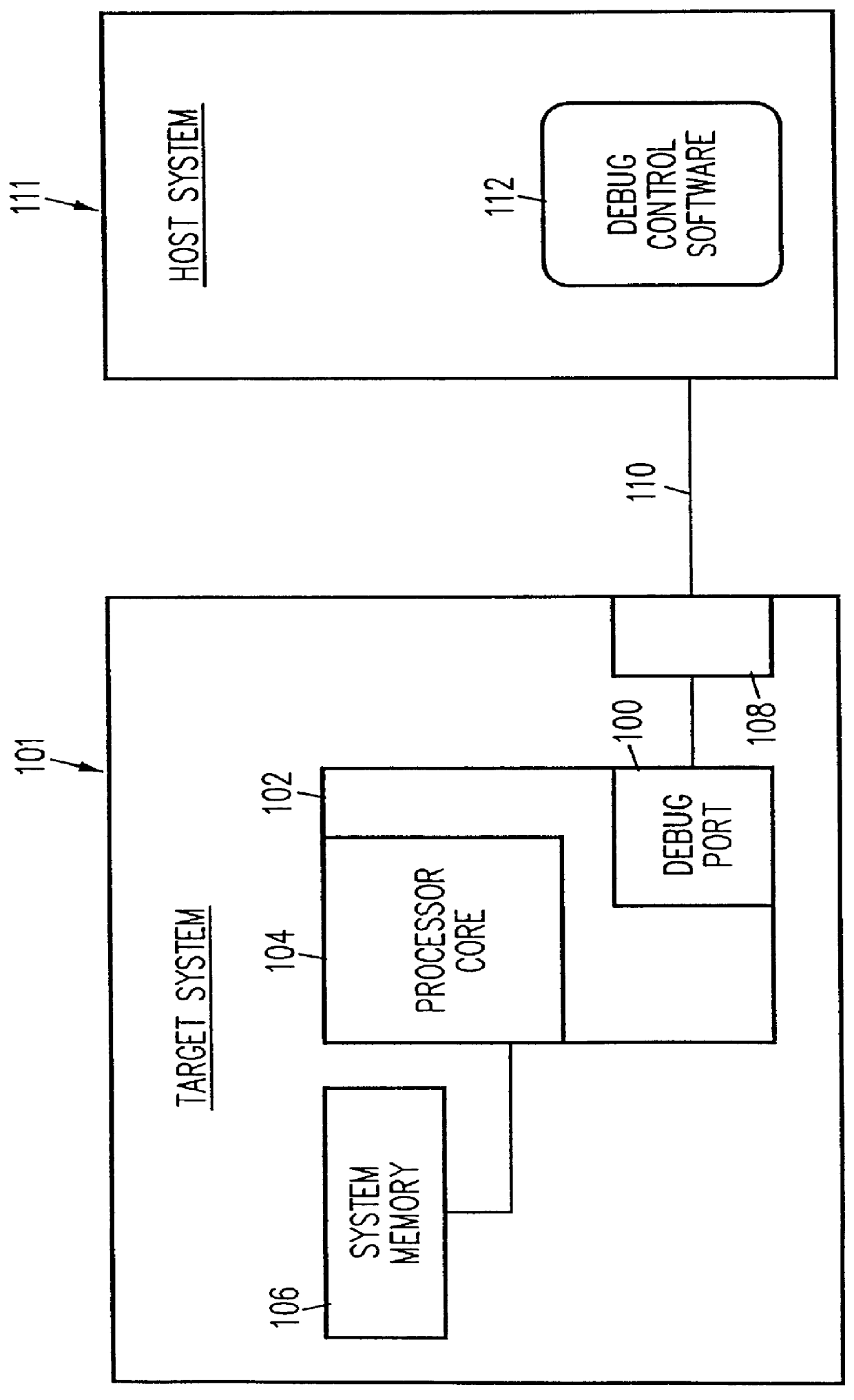 Debug interface including a compact trace record storage