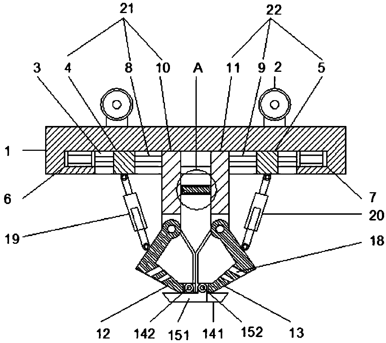 Hydraulic engineering decontamination grab bucket