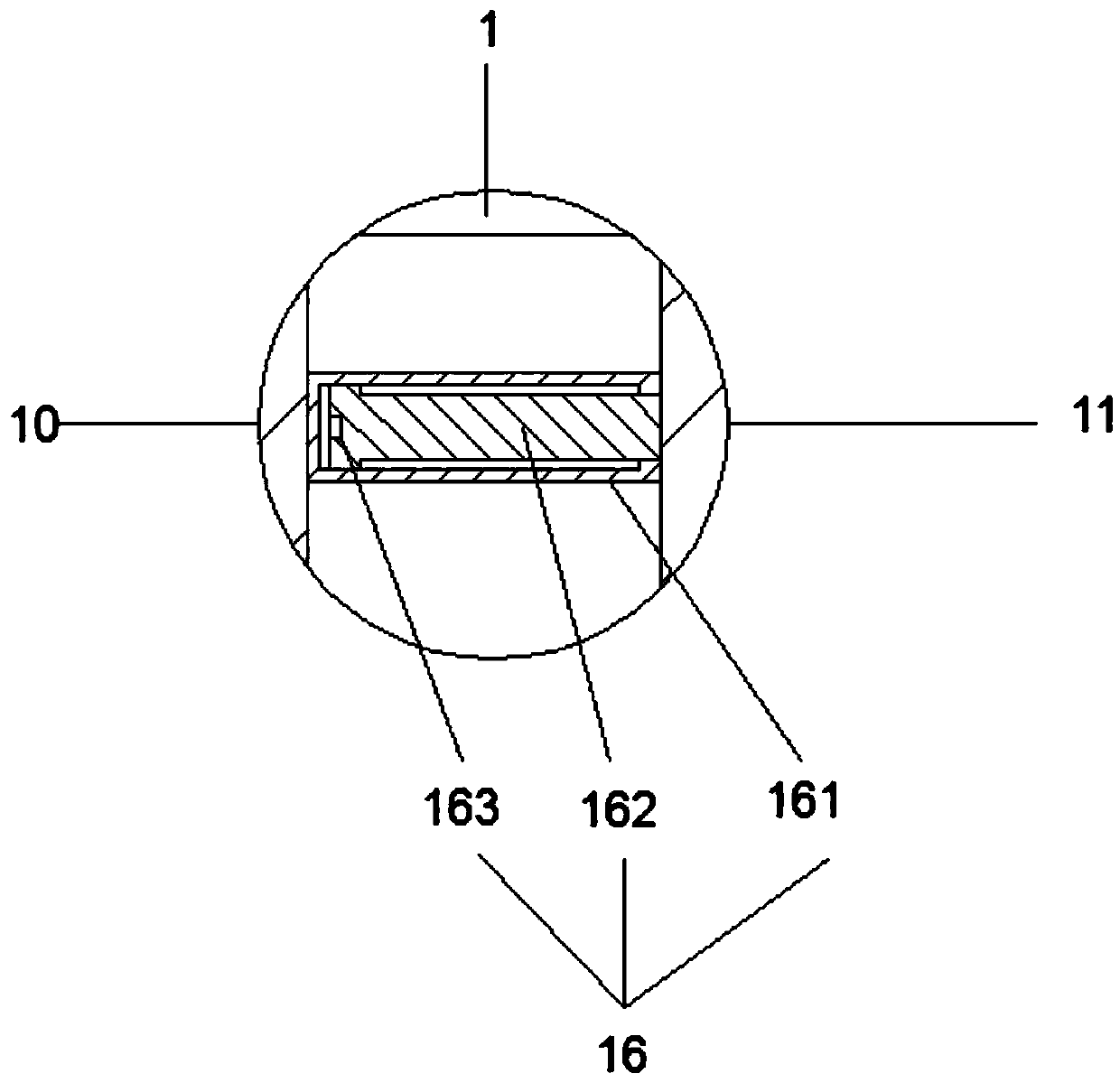 Hydraulic engineering decontamination grab bucket