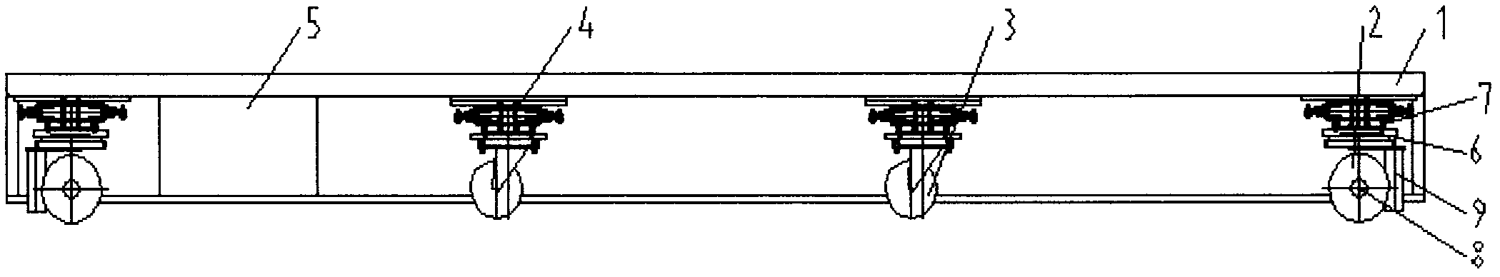 AGV (Automatic Guided Vehicle) for multiple-wheel train heavy load mobile robot