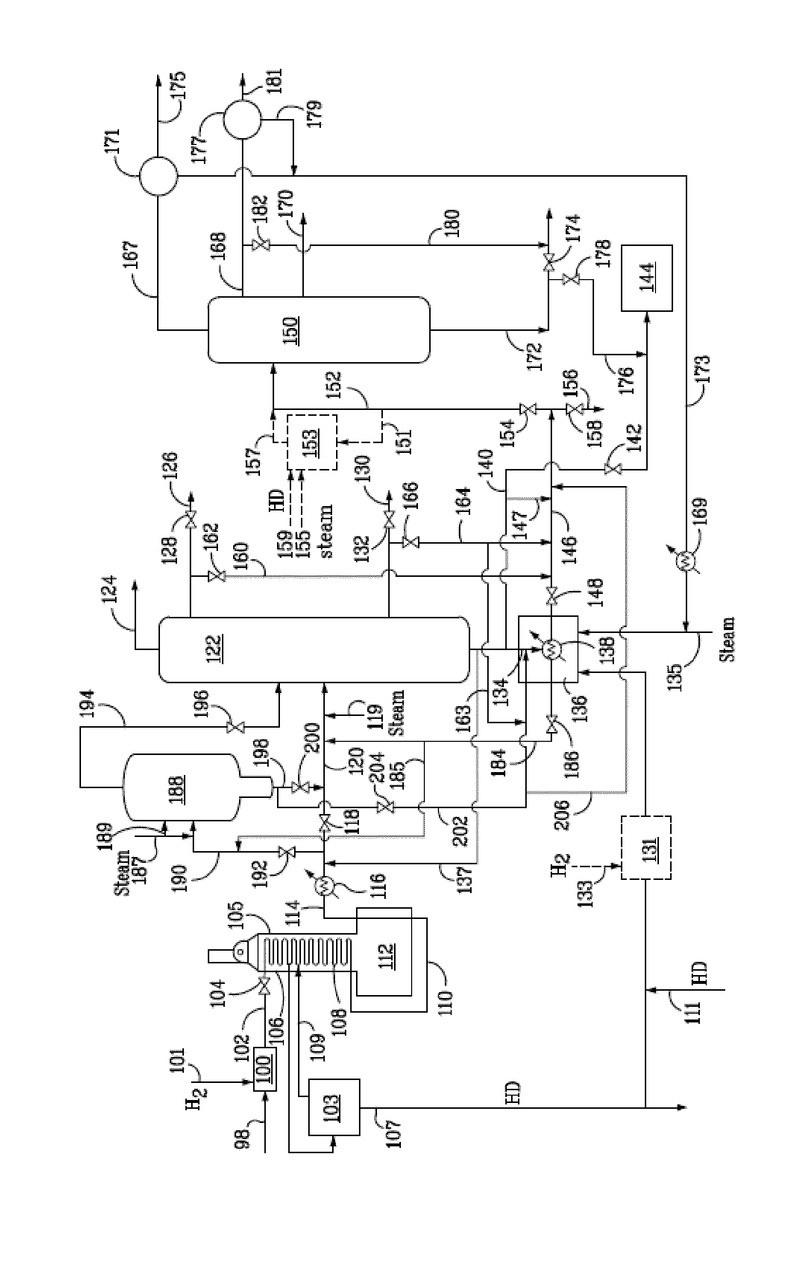 Process and Apparatus for Upgrading Steam Cracker Tar Using Hydrogen Donor Compounds