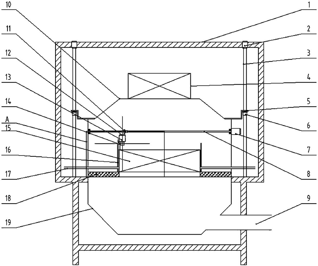 Detection device and method for effective filter scanning table frame scanning