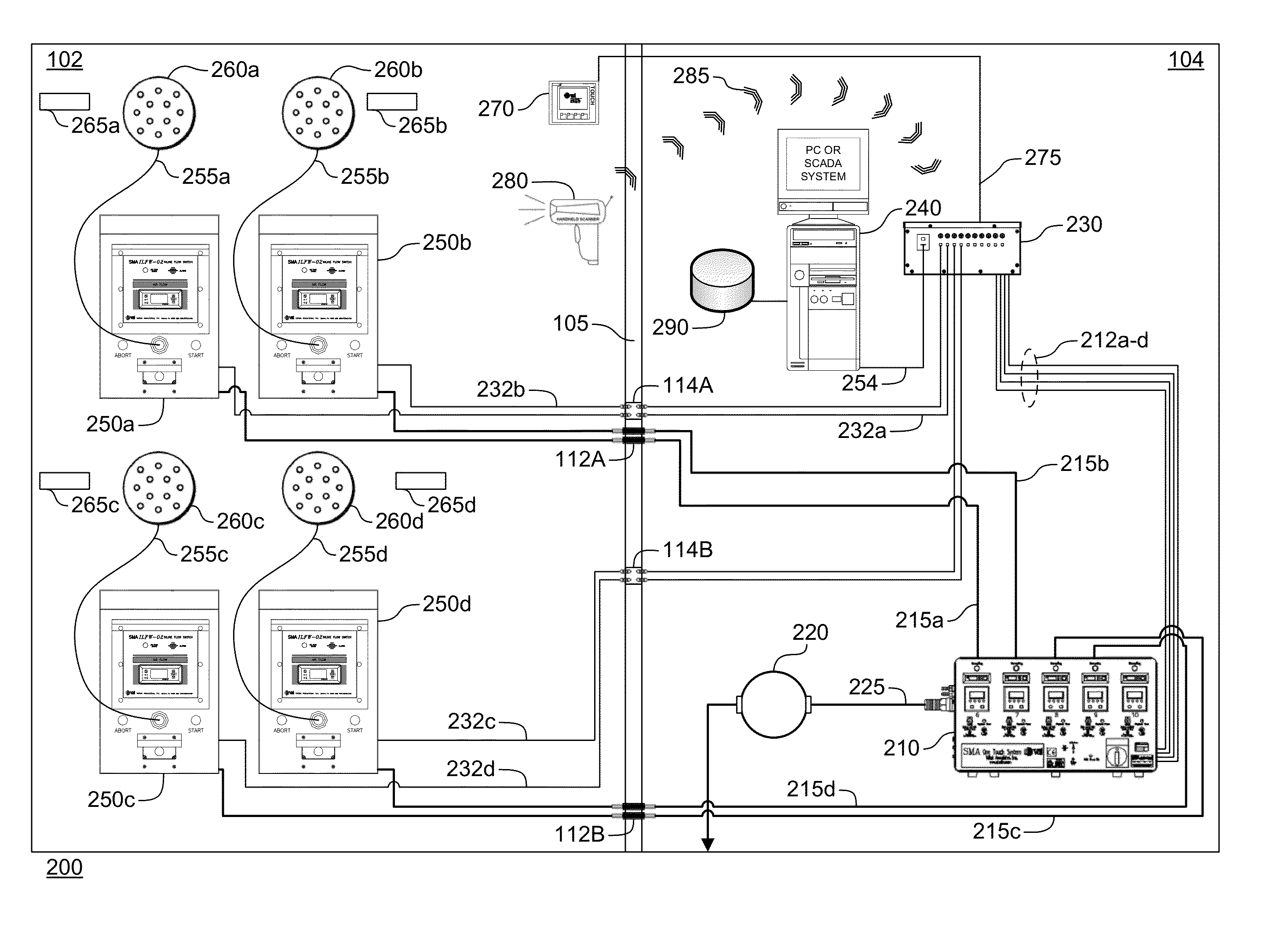 Air sample tracking system and method