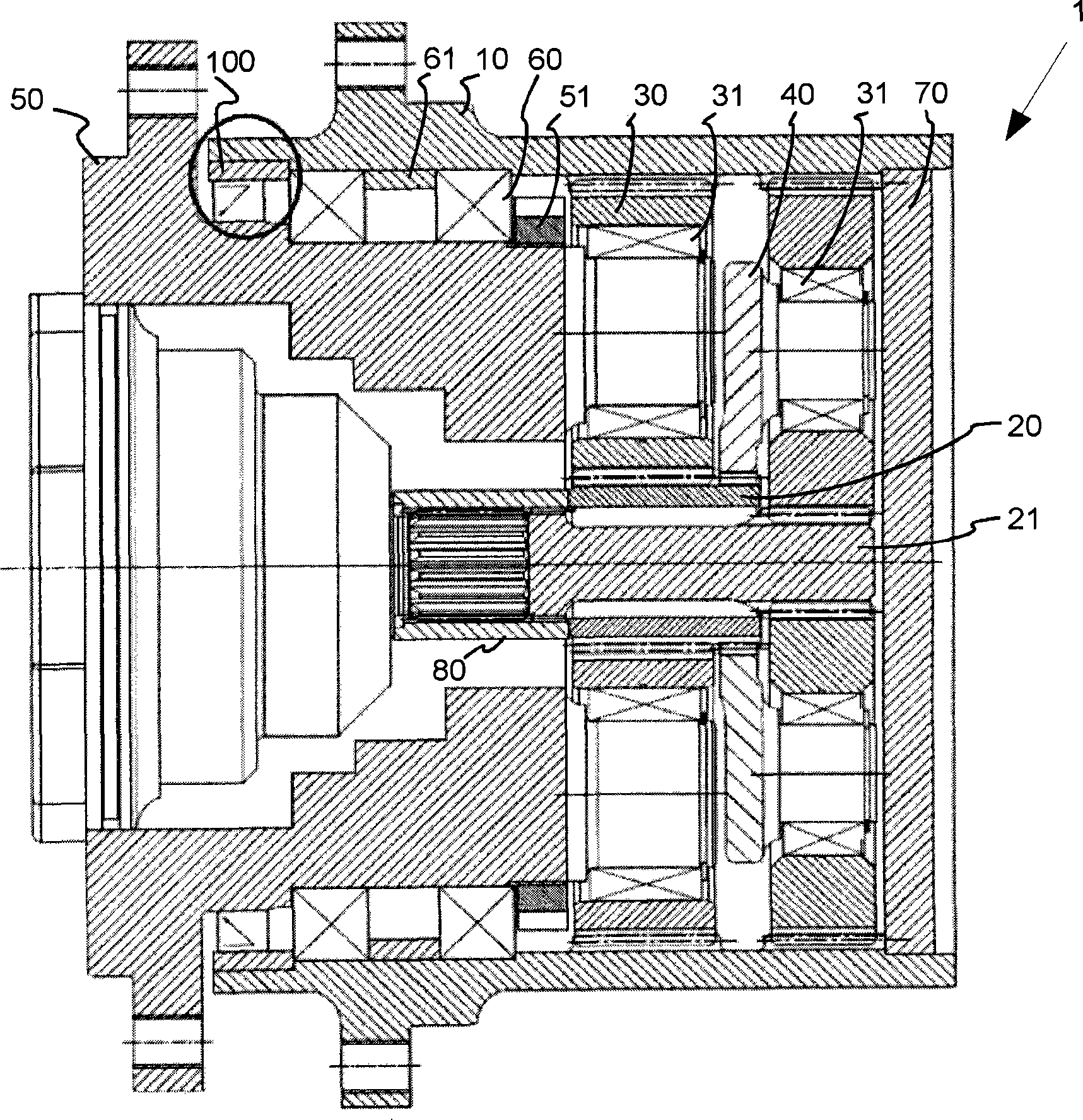 Hub nut for a planetary transmission and planetary transmission