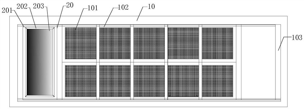 A mobile scanning dynamic filtration static sterilization system and method