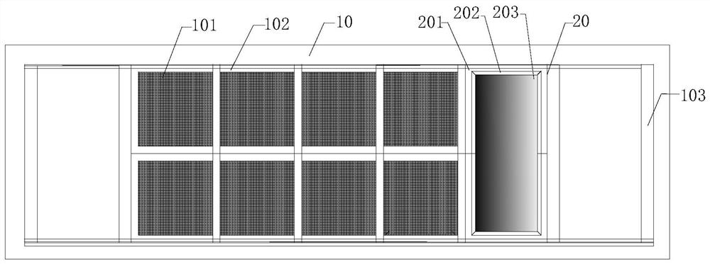 A mobile scanning dynamic filtration static sterilization system and method