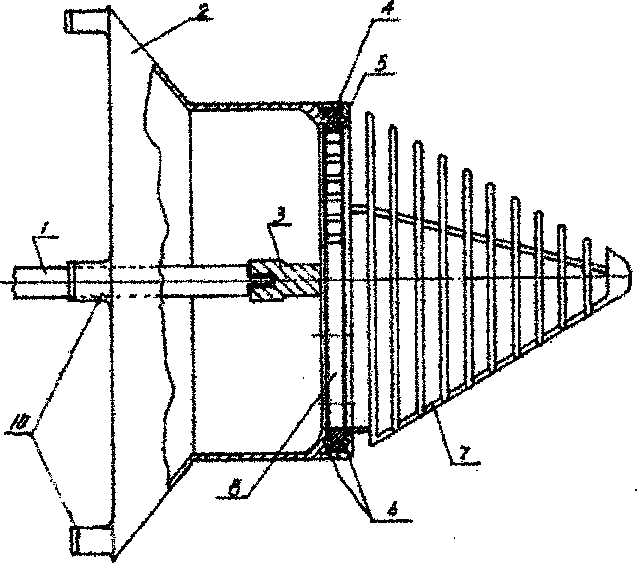 Combined inner ring gear rotary filter screen