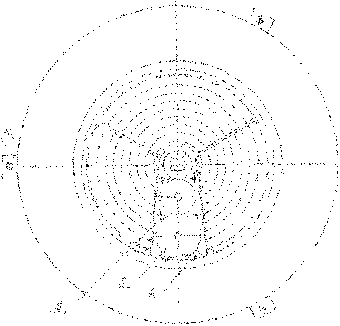 Combined inner ring gear rotary filter screen