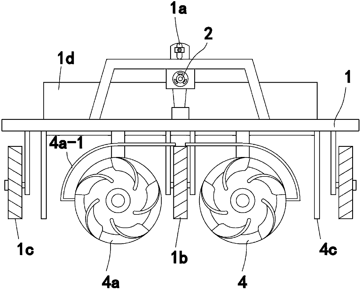 Bambusa oldhami planting device