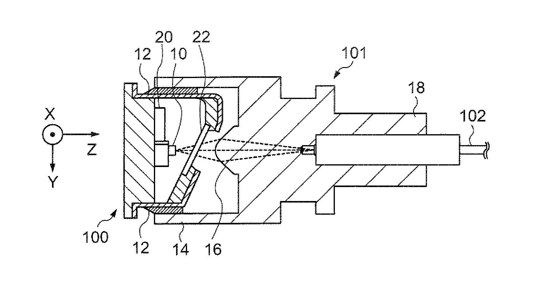 Optical module and optical communication device