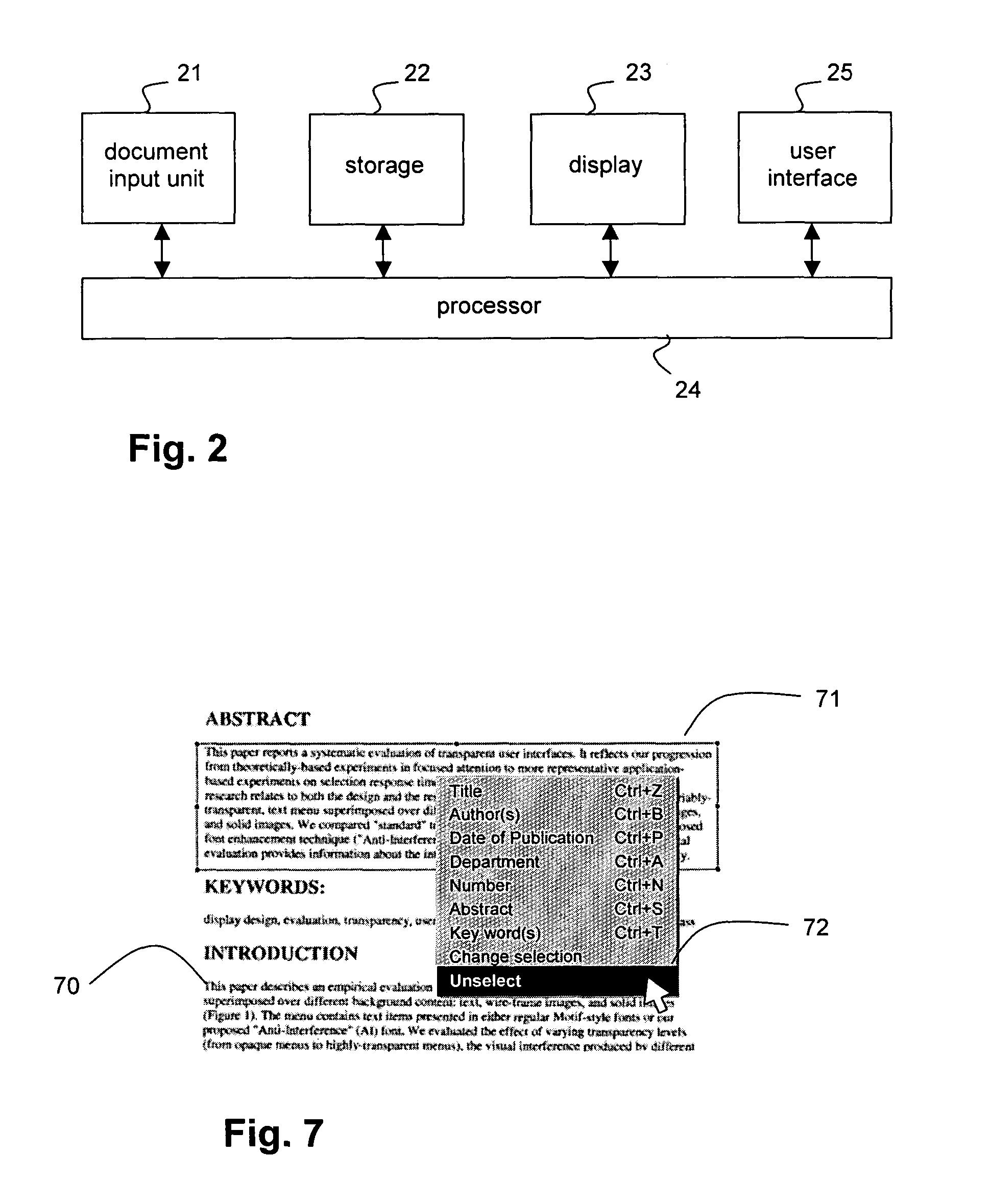 Metadata extraction from designated document areas