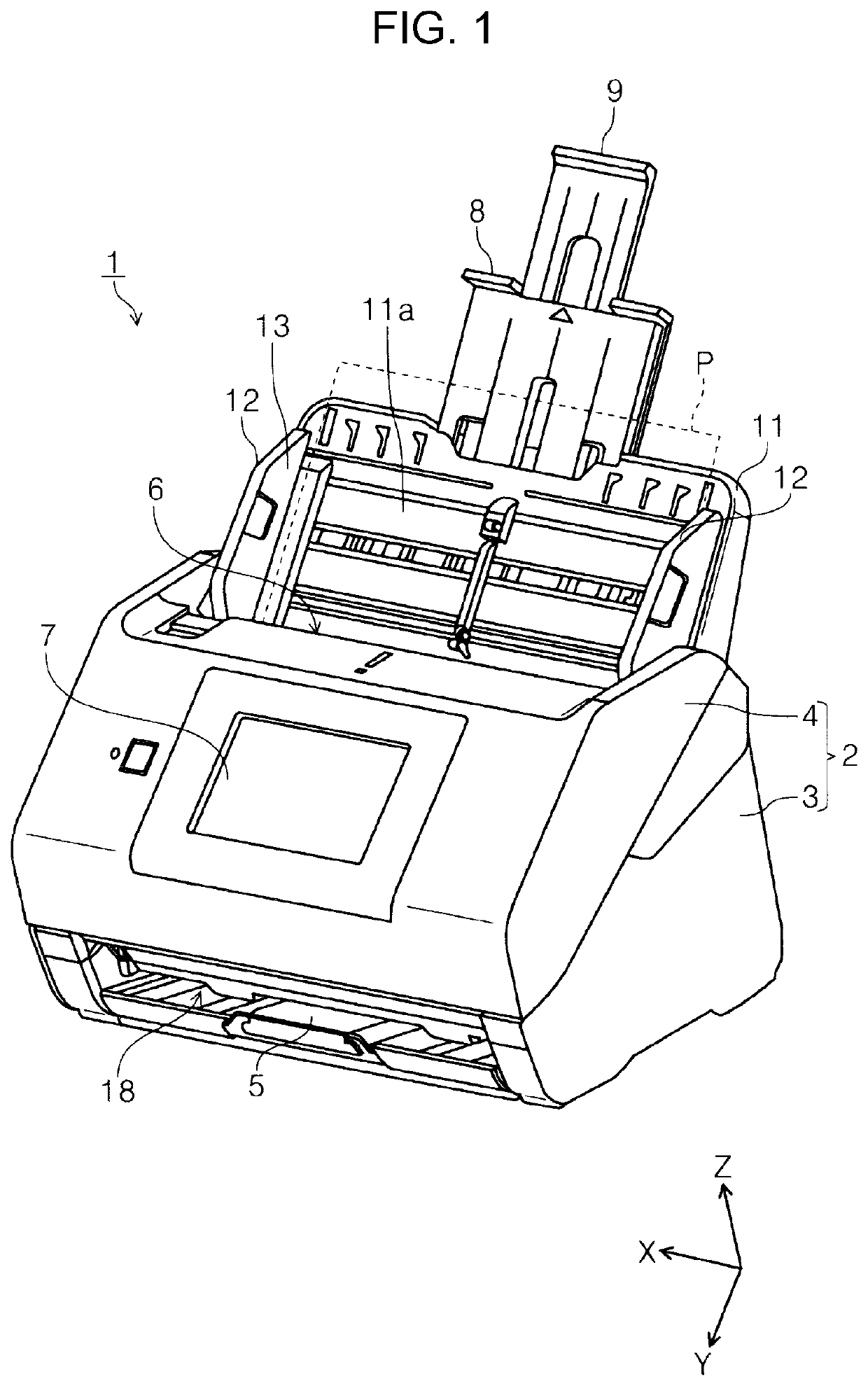 Multifeed detection device and image reading apparatus