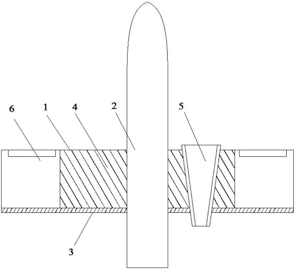 Sealed fixing structure of vehicle leading up wire and sealed fixing method thereof