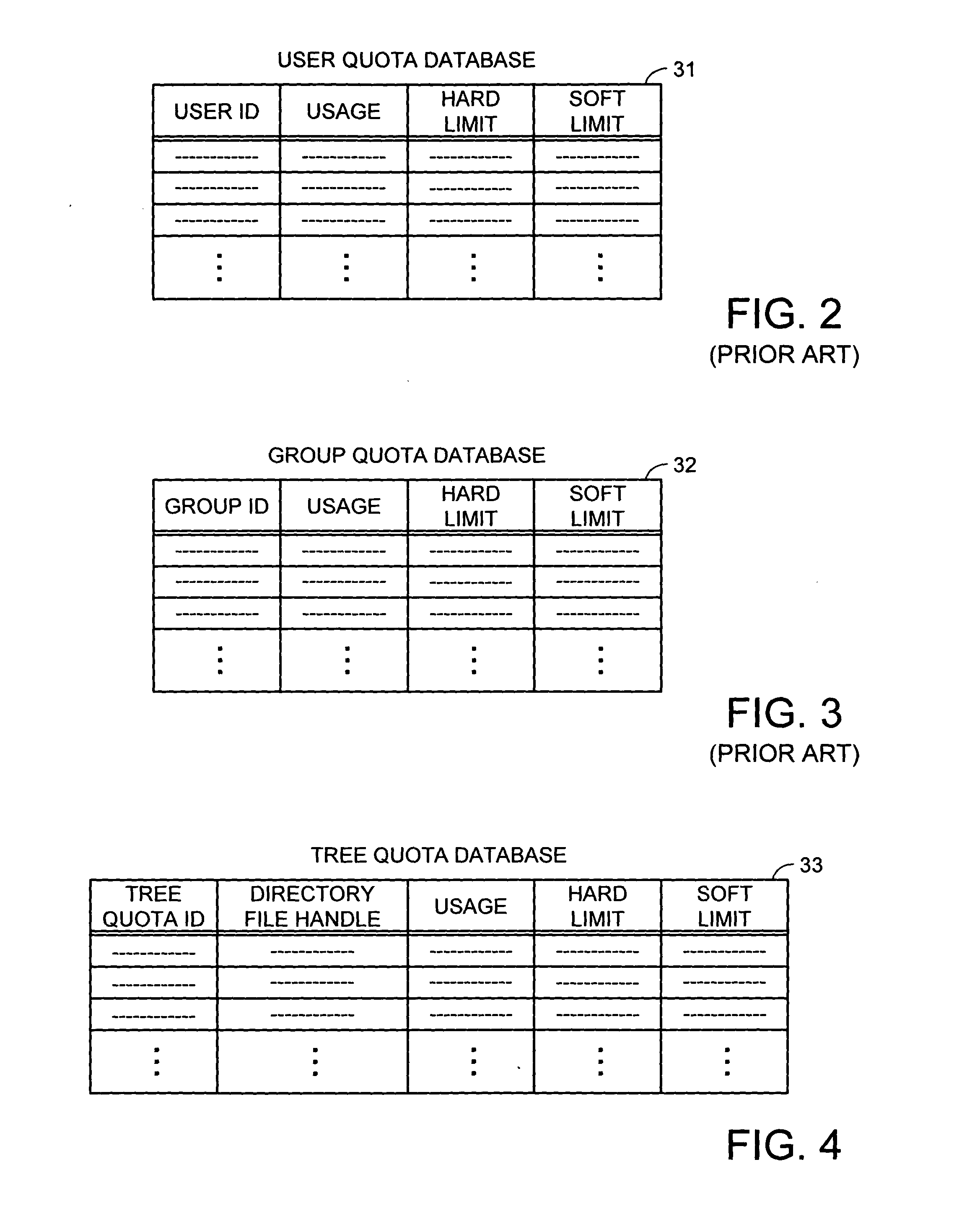 Using a file for associating the file with a tree quota in a file server