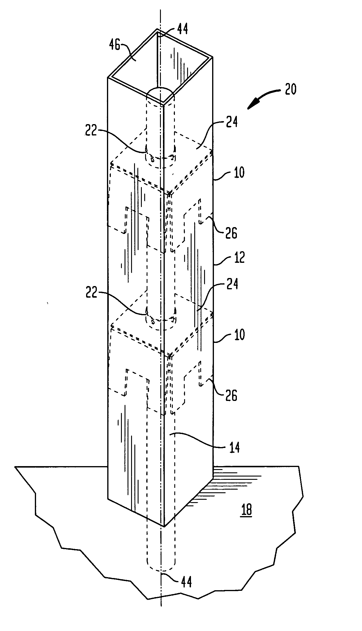 Fixture and mounting assembly for a fence post