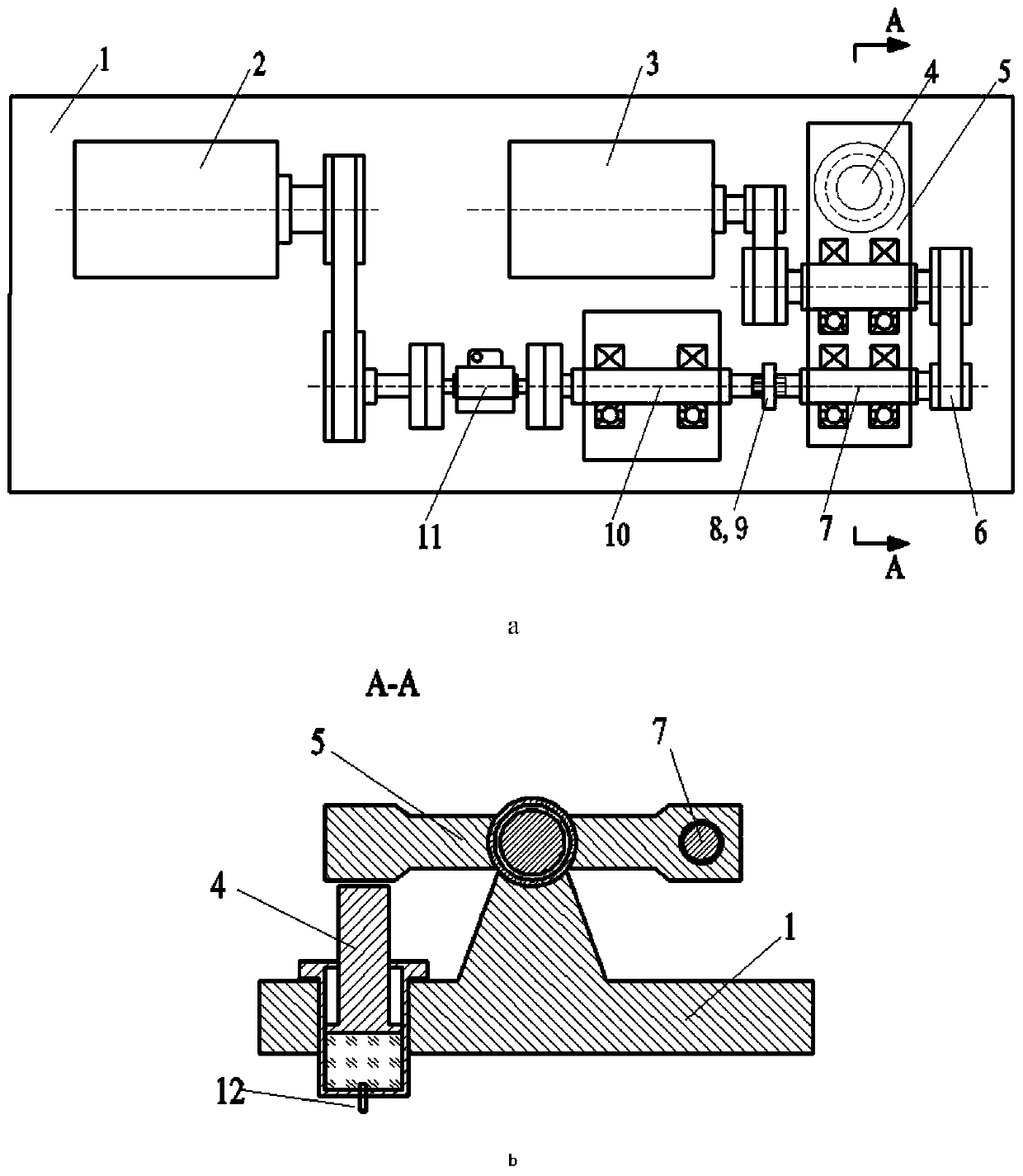 Experimental method for quickly measuring wheel-track adhesion-creeping curve