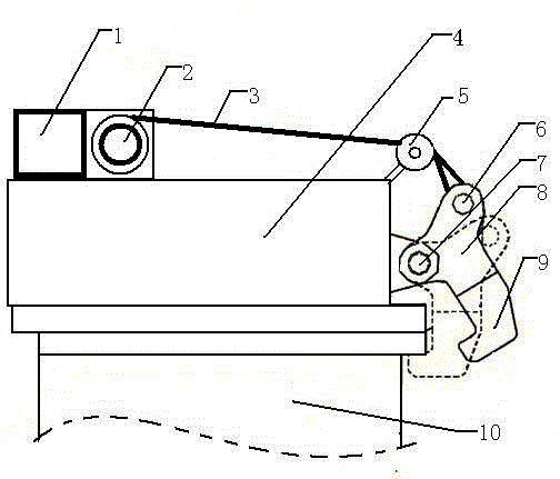 Special mold replacement apparatus of cold core box core ejecting machine