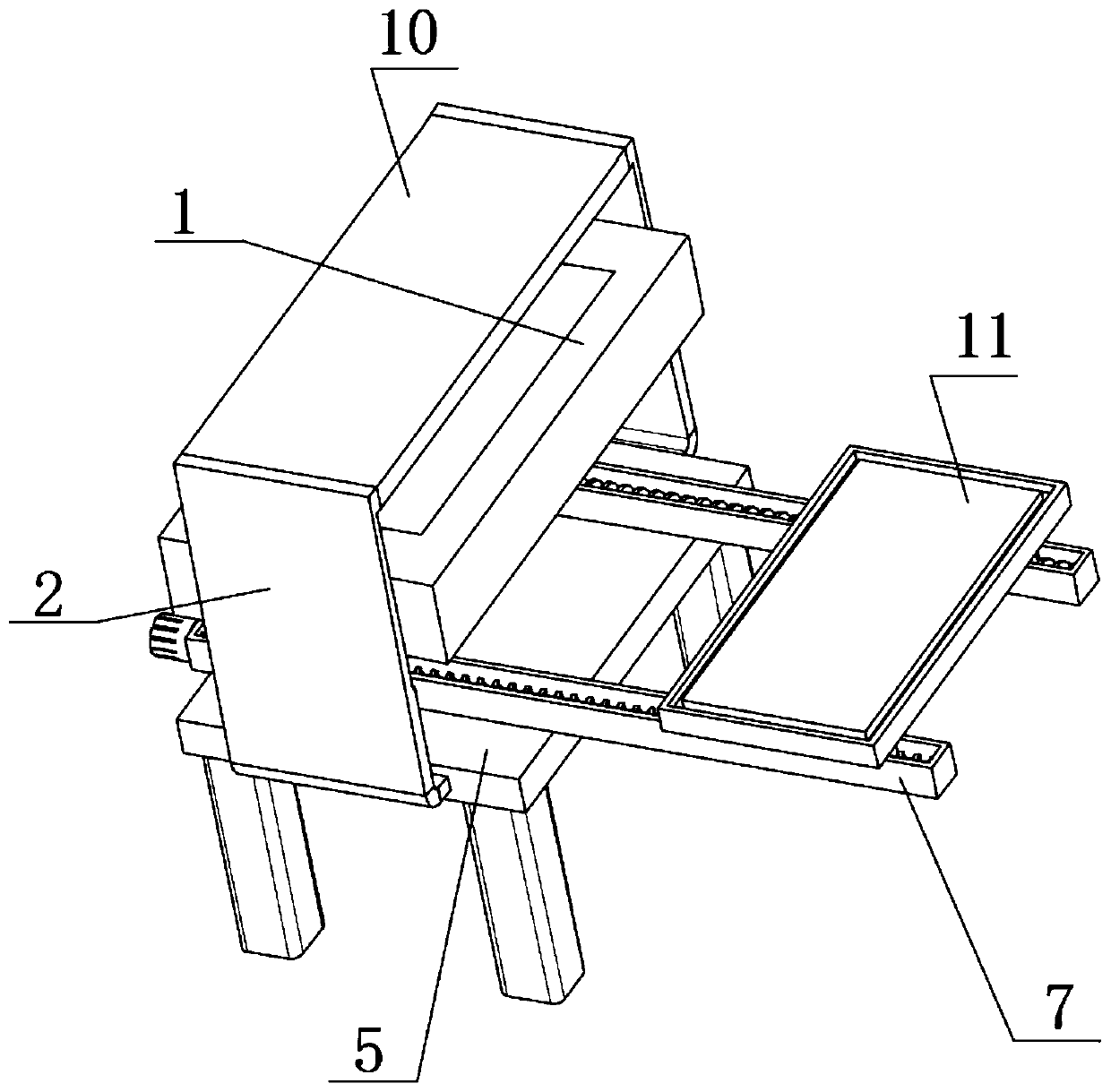 Gluing device for plywood processing