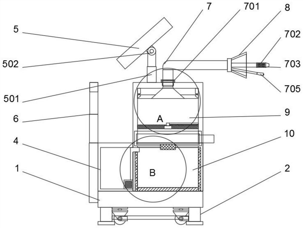 Sputum scab cleaning device for pneumology department