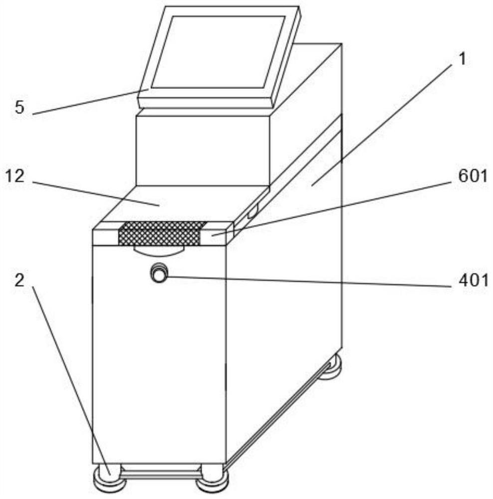 Sputum scab cleaning device for pneumology department