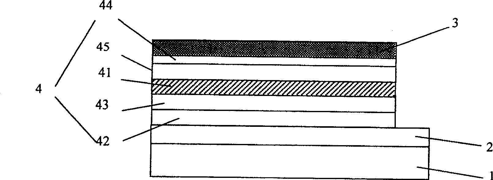 Organic electroluminescence display of black electrode structure and its manufacturing method