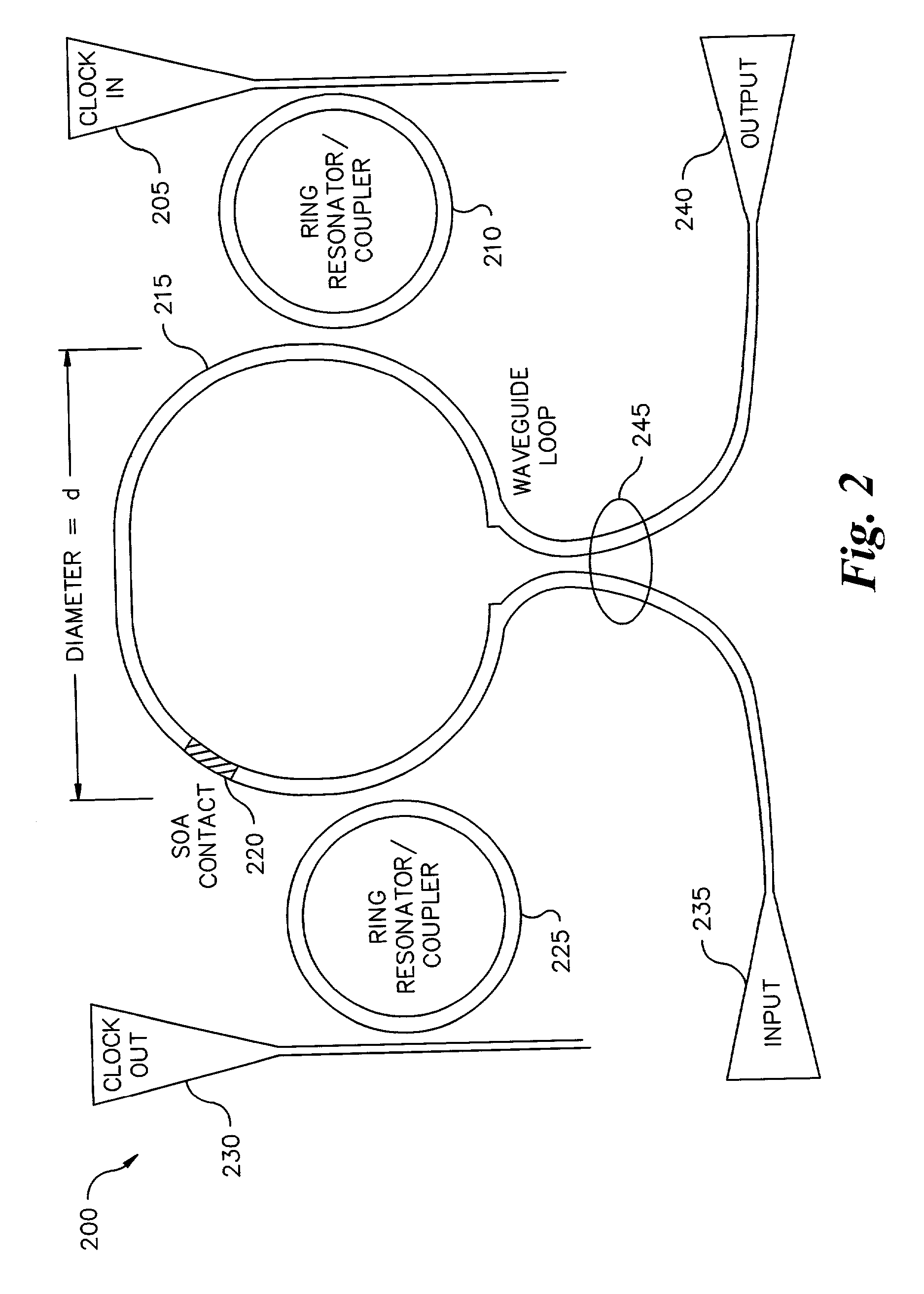 Monolithic integrated terahertz optical asymmetric demultiplexer