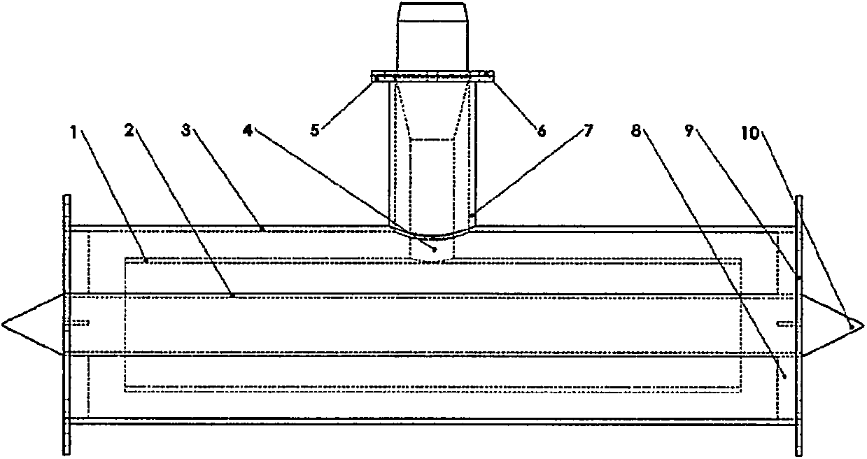 A near sound field ultrasonic reactor