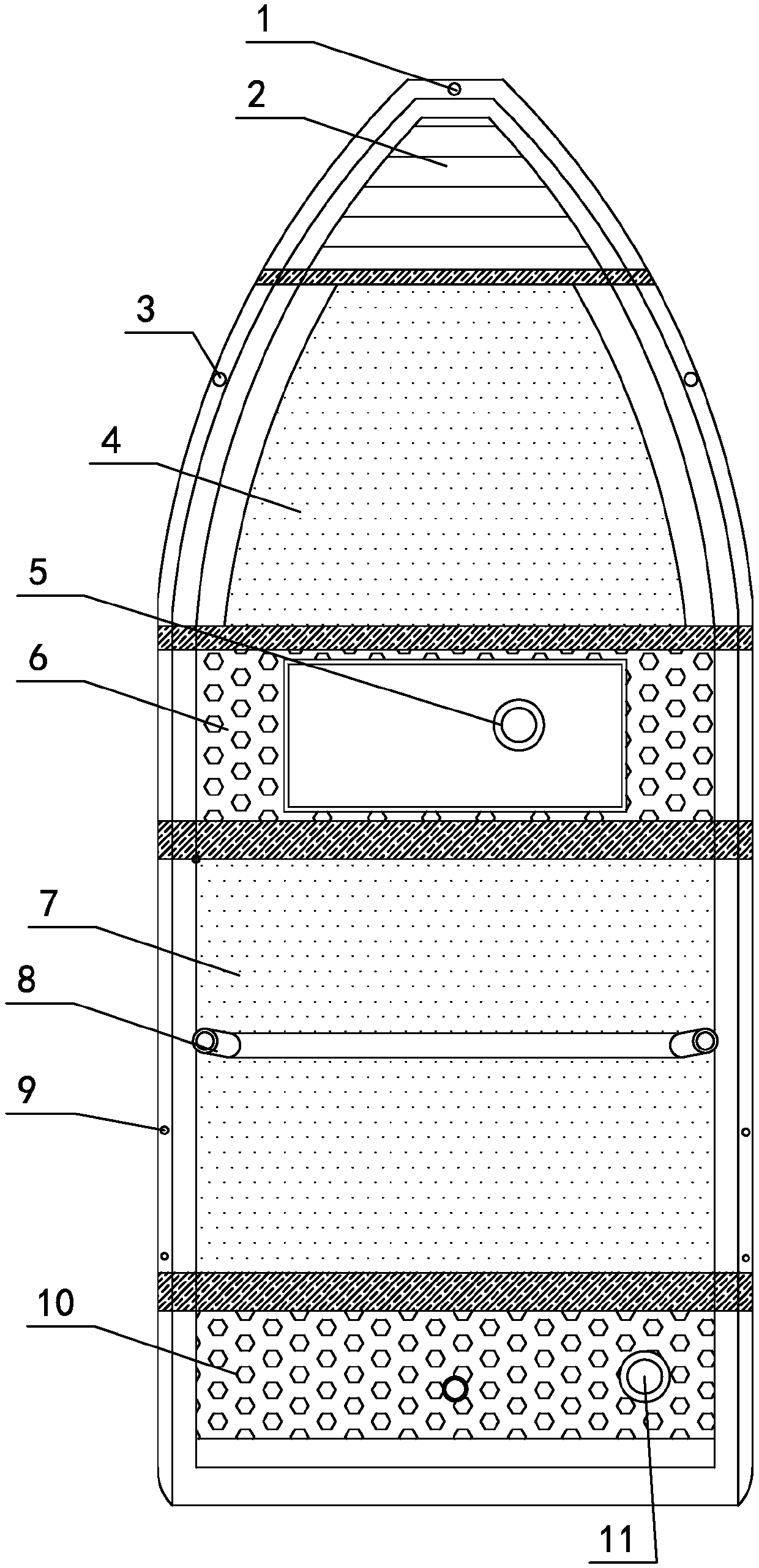 Novel plastic boat