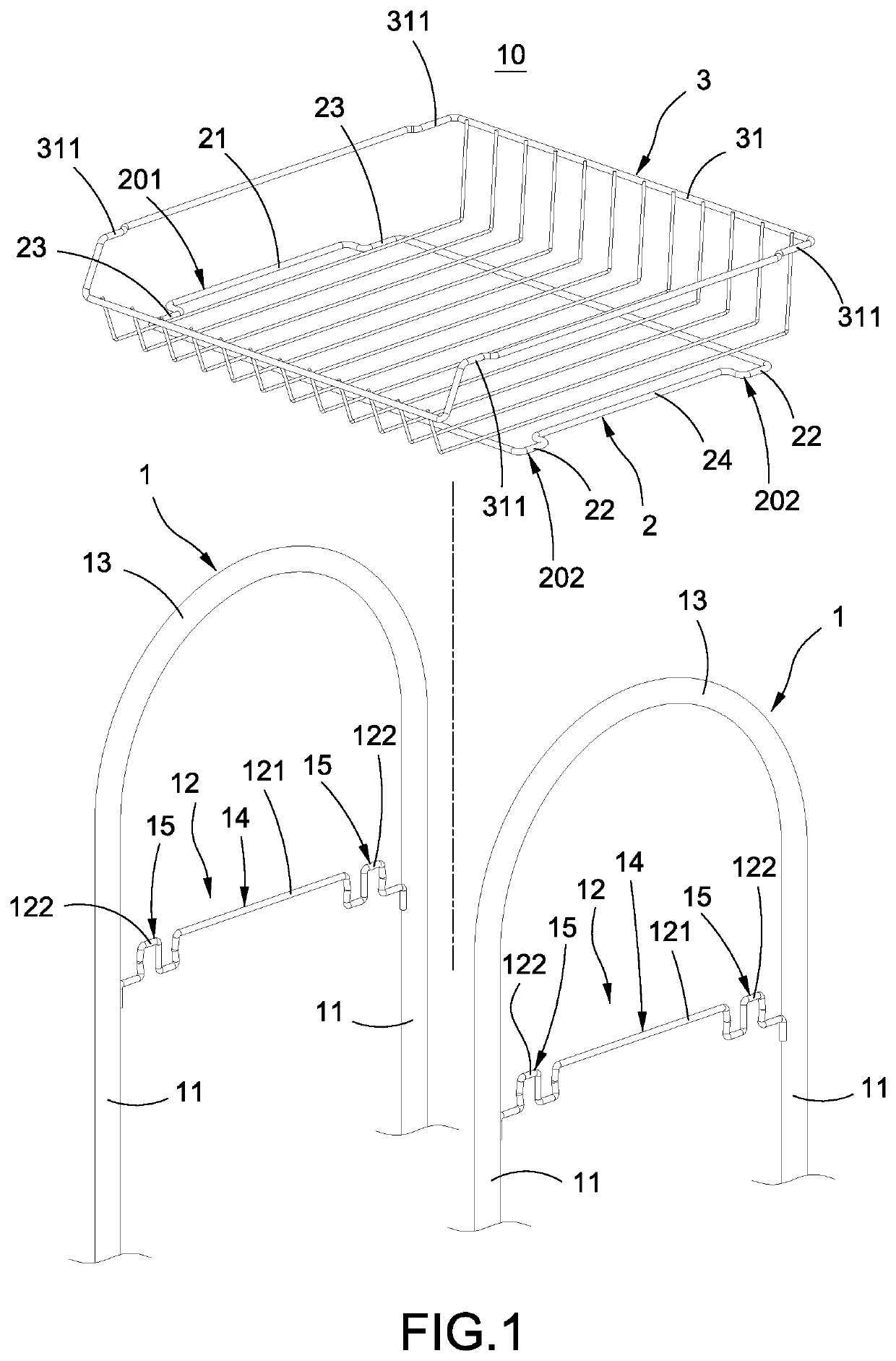 Combinative shelving unit