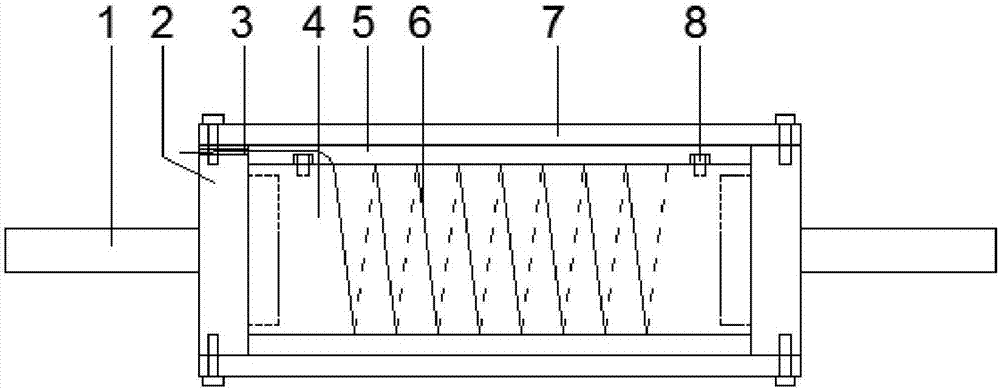 Spiral hole way magnetorheological mud damper