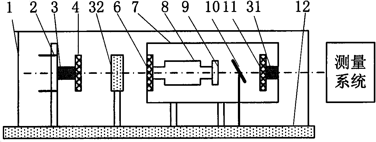 Micro phase delay measuring device for optical element based on laser feedback