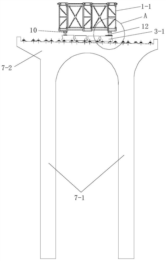 A kind of reconstruction construction method of box arch bridge