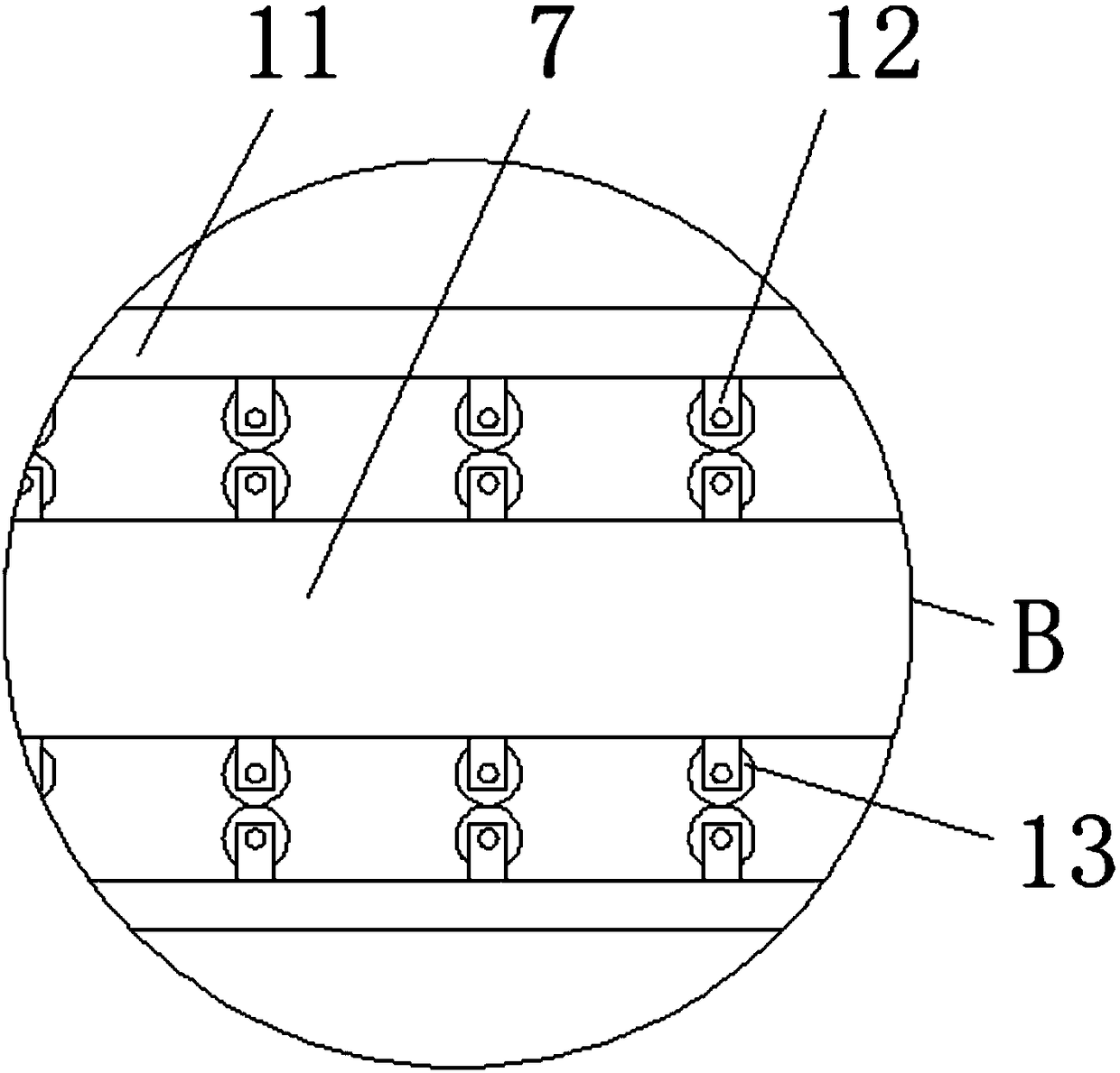 Steel centralizing device for building materials