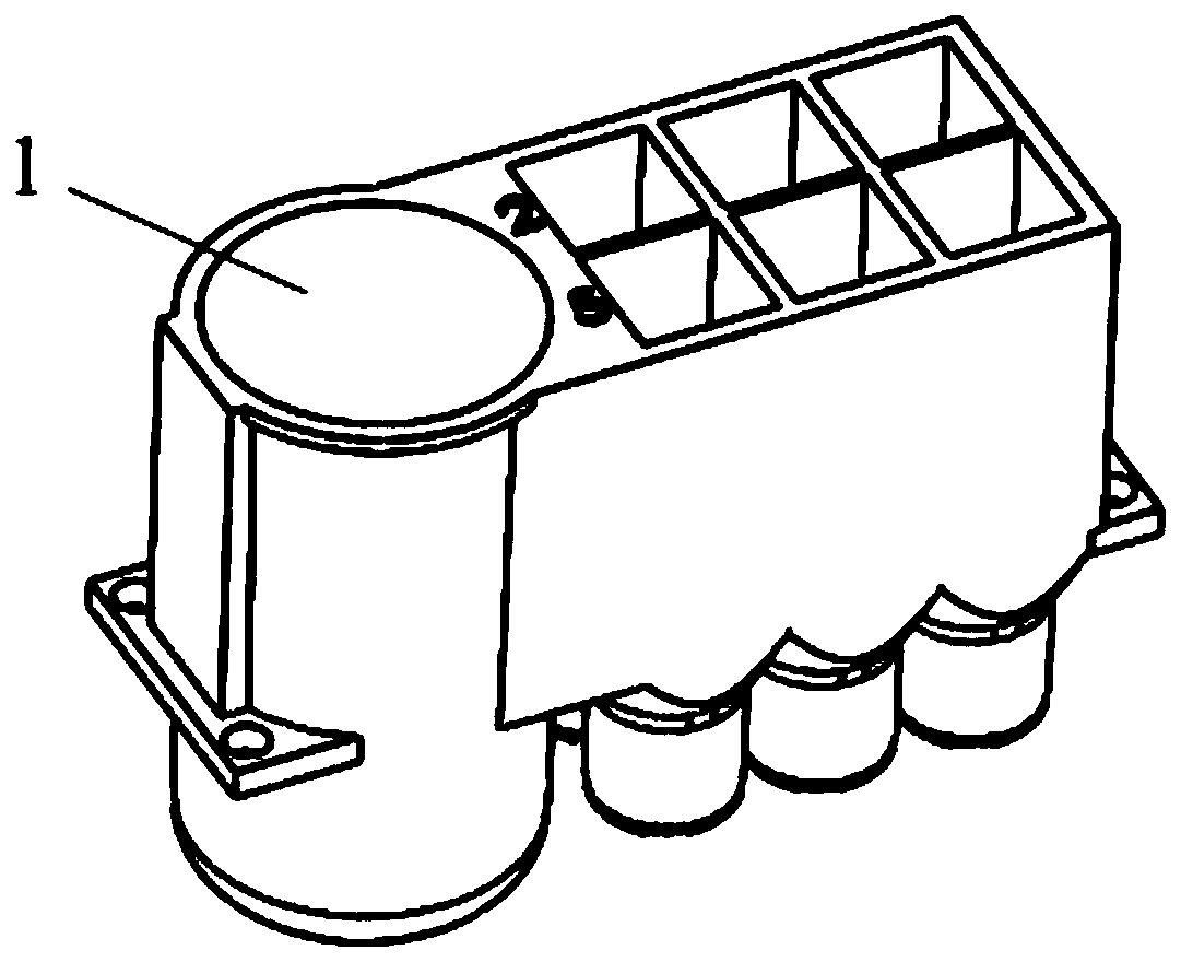 Multi-row single-tube consumable and using method of consumable in magnetic rod method nucleic acid extraction and purification