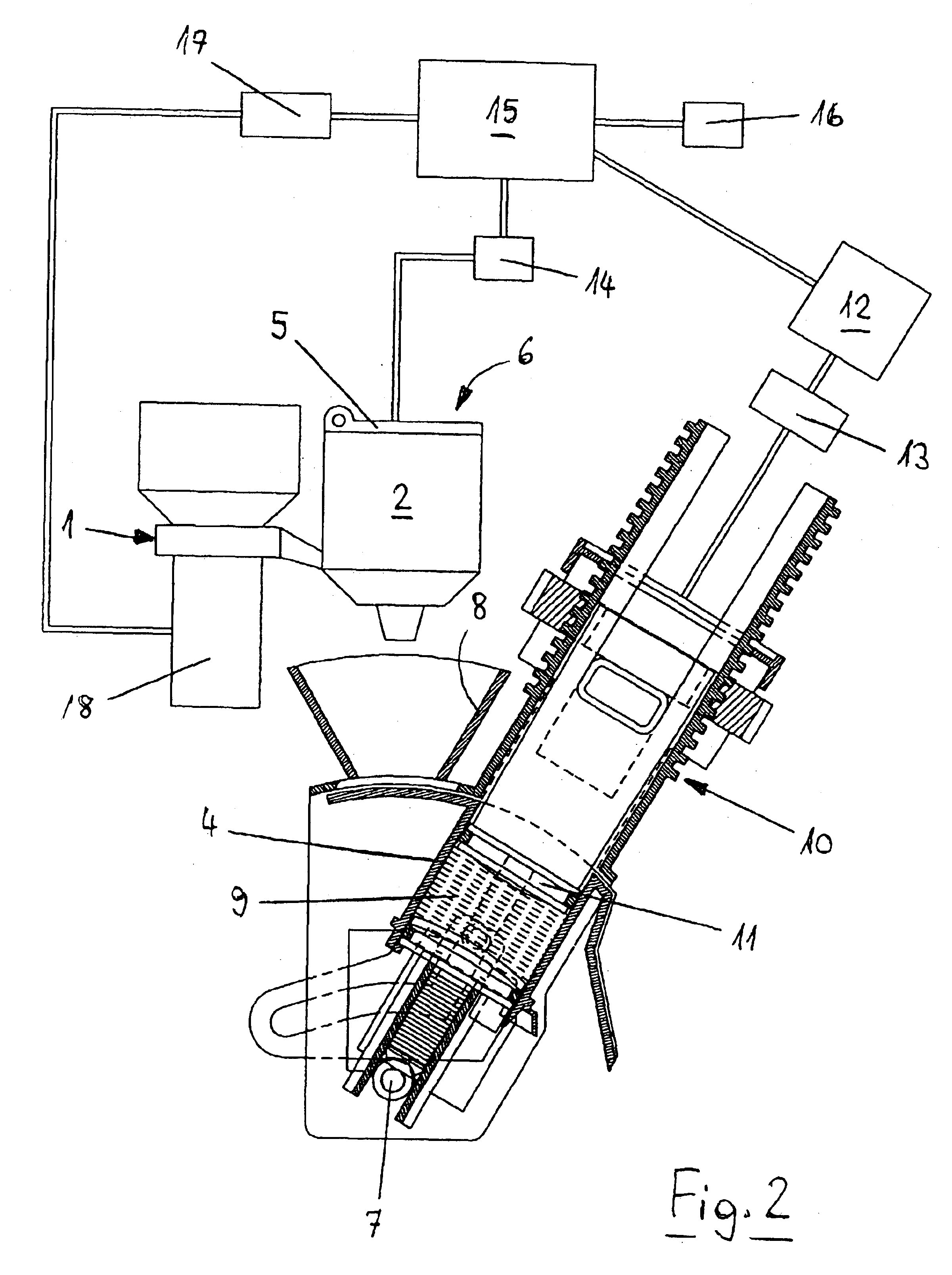 Coffee machine with a manually operated lid of an inlet for special coffee and a method for monitoring the position of this lid