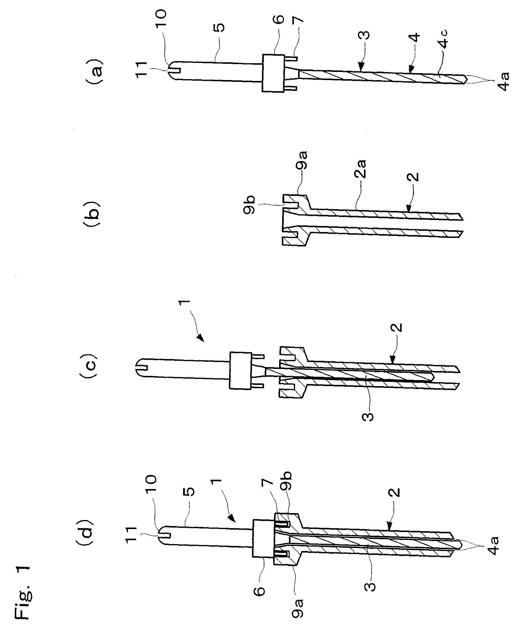 Bone marrow harvesting set and bone marrow harvesting needle